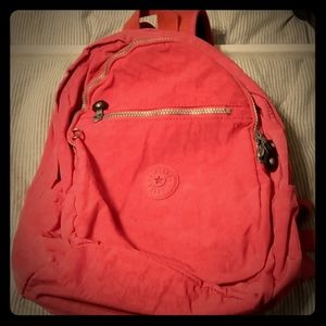 Kipling hot pink backpack